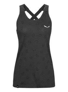 Salewa Top "Lavaredo" w kolorze antracytowym - Koszulki i topy damskie - miniaturka - grafika 1