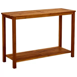 vidaXL Ogrodowy stolik konsolowy, 110x40x75 cm, lite drewno akacjowe - Stoły ogrodowe - miniaturka - grafika 1