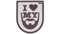 Odzież taktyczna i umundurowanie - 101 Inc. - Naszywka 3D - I Love My Beard - Piaskowy - miniaturka - grafika 1