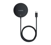 Ładowarki do telefonów - Ładowarka indukcyjna BASEUS Simple Mini 4 15W Czarny - miniaturka - grafika 1