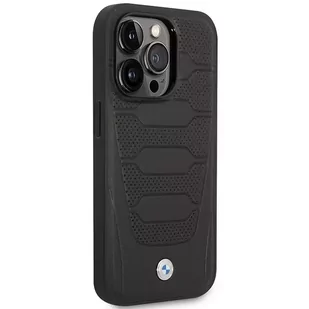 Etui na telefon BMW BMHMP14X22RPSK do Apple iPhone 14 Pro Max 6,7" czarny/black Leather Seats Pattern MagSafe - Etui i futerały do telefonów - miniaturka - grafika 4