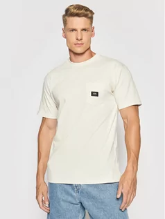 Koszulki męskie - Vans T-Shirt Woven Patch Pocket VN0A5KD9 Beżowy Regular Fit - grafika 1