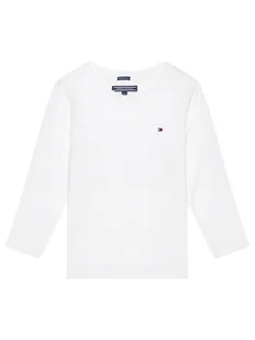 Tommy Hilfiger Bluzka Boys Basic Cn Knit L KB0KB04141 Biały Regular Fit - Bluzki damskie - miniaturka - grafika 1
