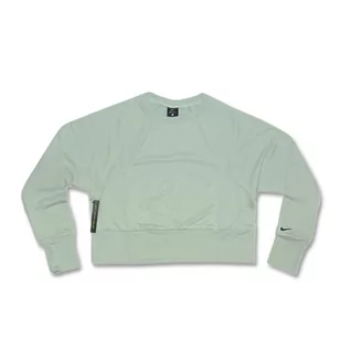 Bluza damska Nike Dri-Fit Fleece Get Fit Lux Crew Sweatshirt Zielona - CD4308-321-XS - Bluzy damskie - miniaturka - grafika 1