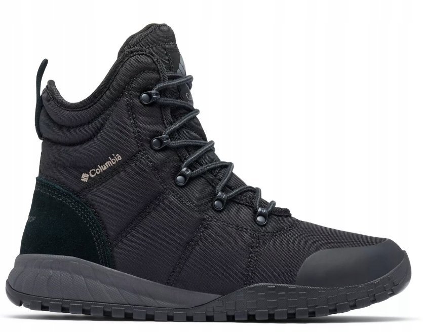 COLUMBIA FAIRBANKS BUTY ZIMOWE MĘSKIE CZARNE ZE SKÓRĄ 44 16LA