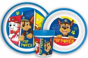 Zestawy naczyń dla dzieci - Zestaw naczyń stołowych 3 elementy / talerz / miska / kubek / PSI PATROL - miniaturka - grafika 1