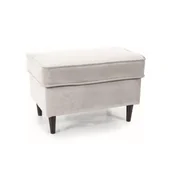 Fotele - ★KUPON 10% NA STRONIE★ Podnóżek RON P Velvet Signal Bluvel 03 szary jasny - miniaturka - grafika 1