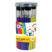 Przybory szkolne - KW Trade Pędzle akwarelowe w tubie nr 7-12 Fiorello 72 sztuki - miniaturka - grafika 1