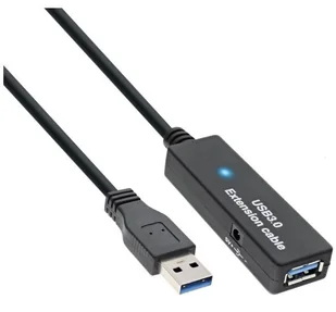 InLine Kabel USB Intos USB 3.0 Aktiv extension plug A an Buchse A 590.55inch15 m - Kable USB - miniaturka - grafika 1
