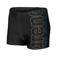 Kąpielówki męskie - Dziecięce Bokserki kąpielowe ARENA BOY'S SWIM SHORT GRAPHIC 005548/500 – Czarny - miniaturka - grafika 1