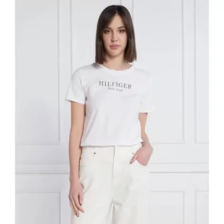 Koszulki i topy damskie - Tommy Hilfiger T-shirt FOIL | Slim Fit - grafika 1