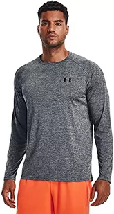 Under Armour Mens Long-Sleeves Men's Ua Tech™ Long Sleeve, Pitch Gray, 1328496-012, XS - Koszulki męskie - miniaturka - grafika 1