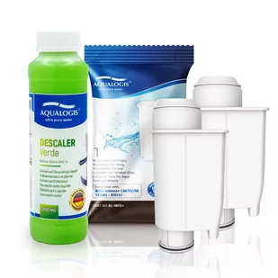 Zestaw Gaggia Aqualogis AL-Inte+ 2 szt, Odkamieniacz Aqualogis Verde 250ml - Akcesoria i części do ekspresów do kawy - miniaturka - grafika 1