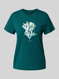 T-shirt o kroju regular fit z czystej bawełny - Koszulki i topy damskie - miniaturka - grafika 1