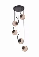 Lampy sufitowe - Light Prestige Hook 5 wiszaca czarna - miniaturka - grafika 1