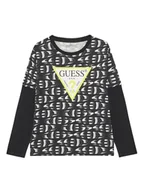 Bluzki damskie - Guess Bluzka L5YI04 K8HM4 Czarny Regular Fit - miniaturka - grafika 1