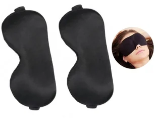 Opaska Na Oczy Do Spania Maska Czarna Unisex Wygodna Chroni Przyciemnia - Akcesoria do bielizny - miniaturka - grafika 1