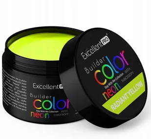 Excellent Pro Builder Gel Żel Budujący Neonowy Żółty Radiant Yellow 30 G - Żele do paznokci - miniaturka - grafika 1