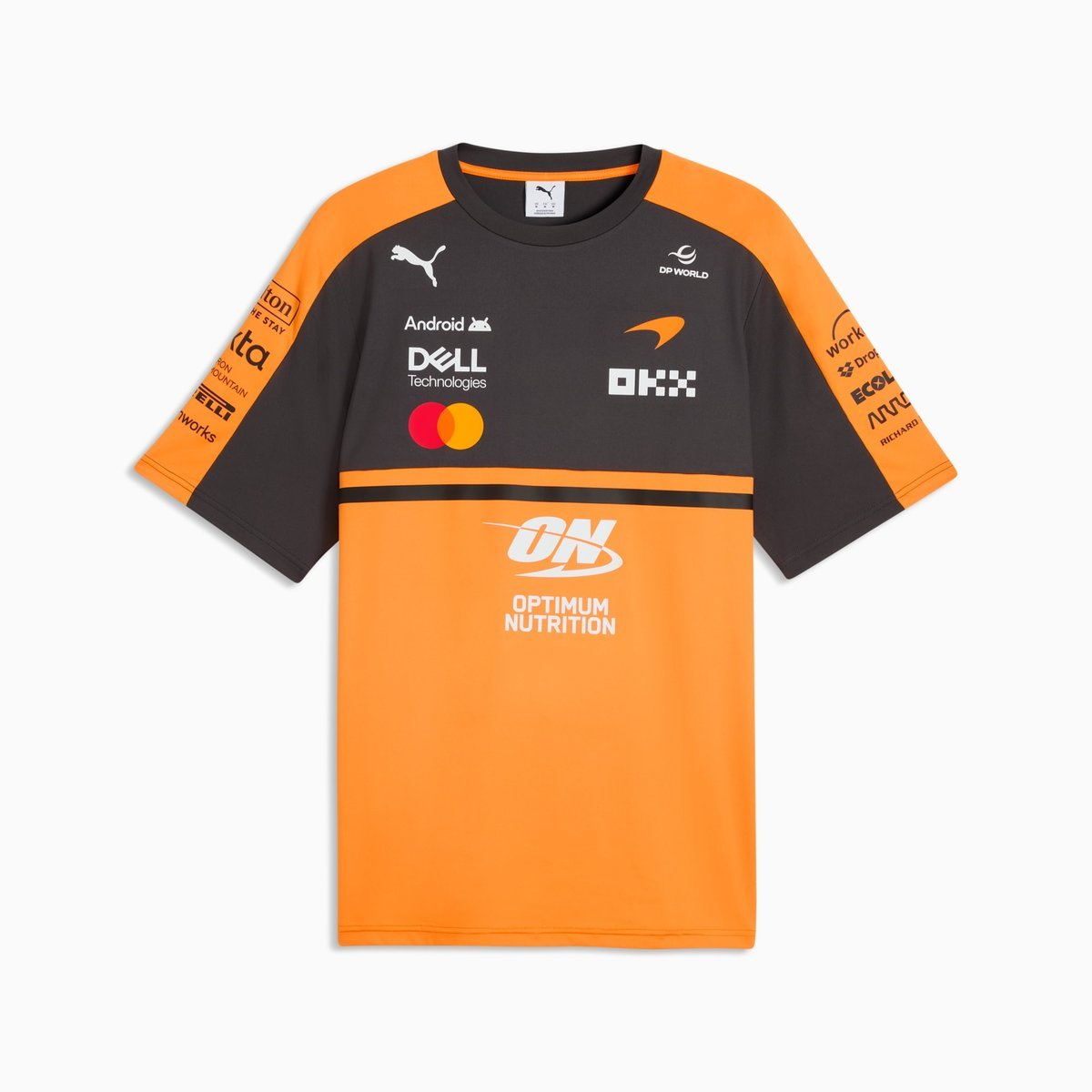 Koszulka męska Puma MCLAREN REPLICA pomarańczowa 71395201 r M