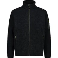 Kurtki męskie - CMP - męska kurtka Knit-Tech Nero-Oil Green, 58 - miniaturka - grafika 1