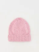 Czapki dla dzieci - Reserved - Dzianinowa czapka - różowy - miniaturka - grafika 1