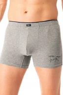 Majtki męskie - KEY BOKSERKI MĘSKIE MXH 354 B25 XXL SZARY - miniaturka - grafika 1