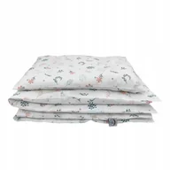Pościel dla dzieci - Pościel 100x160+40x60 bawełna BeBaby Floral Poldaun - miniaturka - grafika 1