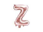 Balony i akcesoria - PartyDeco Balon foliowy Litera Z, 35cm, różowe złoto FB2M-Z-019R - miniaturka - grafika 1