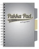 Zeszyty szkolne - Project Book Grey A5/100K kratka szary (3szt) - PUKKA - miniaturka - grafika 1