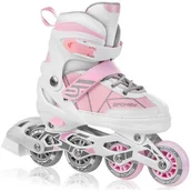 Rolki - Spokey Łyżworolki Rolki Regulowane Dziecięce 34-37 - miniaturka - grafika 1