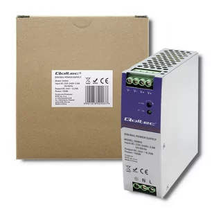 Qoltec Przemysłowy Zasilacz Na Szynę Din 150W 24V  6.25A - Pozostałe akcesoria sieciowe - miniaturka - grafika 1