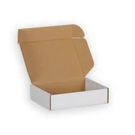 Pudełka i szkatułki - Pudełko Fasonowe Białe 200X150X50 mm - miniaturka - grafika 1