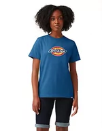 Koszulki i topy damskie - Dickies Classic Front Logo Tee Koszulka damska, Vallarta Blue, L - miniaturka - grafika 1