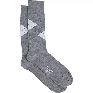 Hackett London Skarpety męskie Argyle, CHRC/SZARY, Large - Skarpetki męskie - miniaturka - grafika 1