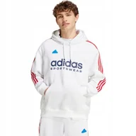 Bluzy męskie - Bluza męska adidas House of Tiro Nations Pack biała IY4528 XL - miniaturka - grafika 1