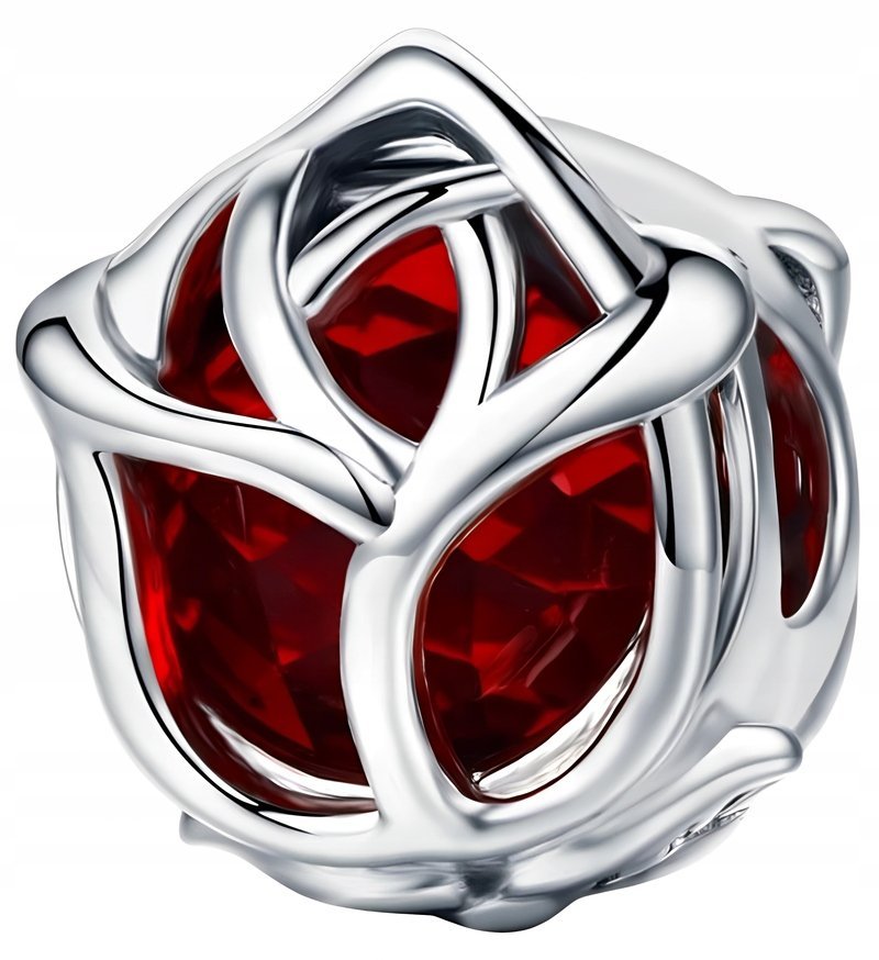 Charms do Pandora Zawieszka Kwiat Charms Czerwona Róża Charmsy MODA TRUSKY