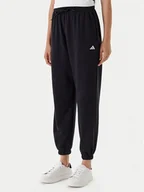 Spodnie sportowe damskie - adidas Spodnie dresowe Essentials Small Logo JD7999 Czarny Loose Fit - miniaturka - grafika 1