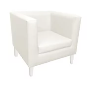 Fotele - Fotel Monaco nogi białe D10 - miniaturka - grafika 1