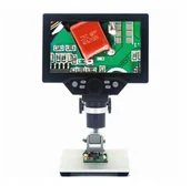 Mikroskopy i lupy - MIKROSKOP CYFROWY HD LCD 7" 12MP 1200X STATYW - miniaturka - grafika 1