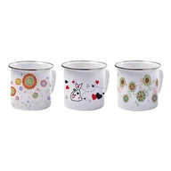 Kubki - Kubek emaliowany 1,1 l mix kolorów - miniaturka - grafika 1