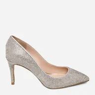 Półbuty damskie - Czółenka damskie na obcasie Steve Madden Lillie Pump (crystal) SM11000728-968 39 24.6 cm Srebrne (8719484770768). Półbuty damskie - miniaturka - grafika 1