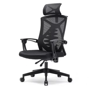 Fotel biurowy, krzesło biurowe Fotel ergonomiczny ANGEL biurowy obrotowy Spino czarny - Fotele i krzesła biurowe - miniaturka - grafika 1