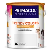 Farby wewnętrzne - Primacol Farba Trendy Colors jasny szary (36) 2,5 l Professional - miniaturka - grafika 1