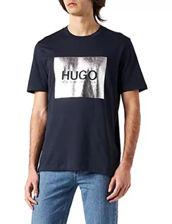 Koszulki męskie - HUGO Koszulka męska Dolive_m, Ciemnoniebieski405, XS - grafika 1