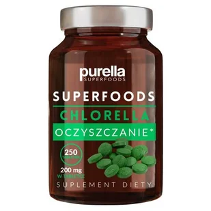 Purella Chlorella, suplement diety Purella Superfoods, 250 - Zdrowa żywność - miniaturka - grafika 1