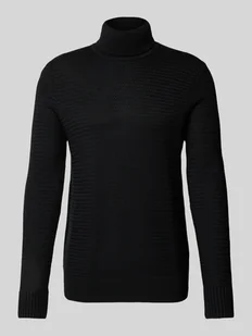 Sweter z dzianiny z golfem model ‘Hamilton’ - Swetry męskie - miniaturka - grafika 1