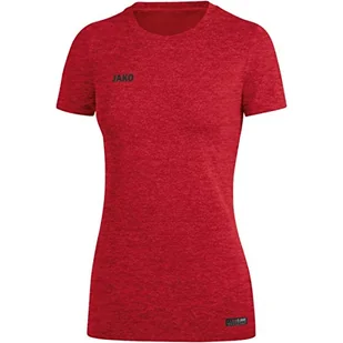 JAKO T-shirt damski Premium Basics czerwony czerwony melan? 44 - Koszulki i topy damskie - miniaturka - grafika 1