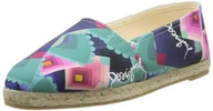 Espadryle damskie - Desigual Damskie espadryle Beach Plana 11, niebieski - Niebieski Bleu 5076 Azul Campo - 40 EU - miniaturka - grafika 1