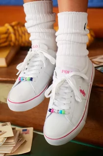 Buty dla dziewczynek - Polo Ralph Lauren tenisówki dziecięce kolor biały - grafika 1