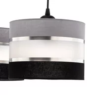 Lampy sufitowe - Lampa wisząca Helen szaro-srebrna belka 5-pkt. - miniaturka - grafika 1
